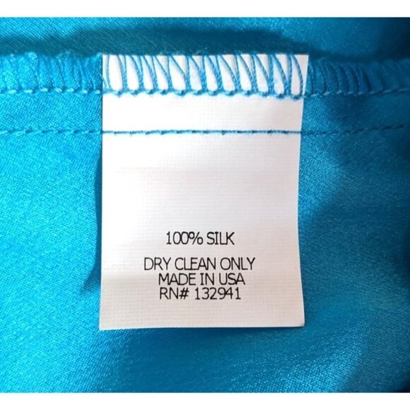 AMANDA UPRICHARD Hanson Lace-Up Silk Tunic Dress in Rare Aqua Blue Size SP - Picture 5 of 7